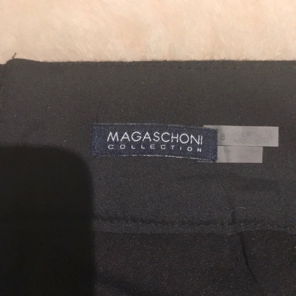 🖤Magaschoni Luxury 100% Wool Over the Knee Horse Bit Belt Skirt Size Large L🖤 - Picture 6 of 6
